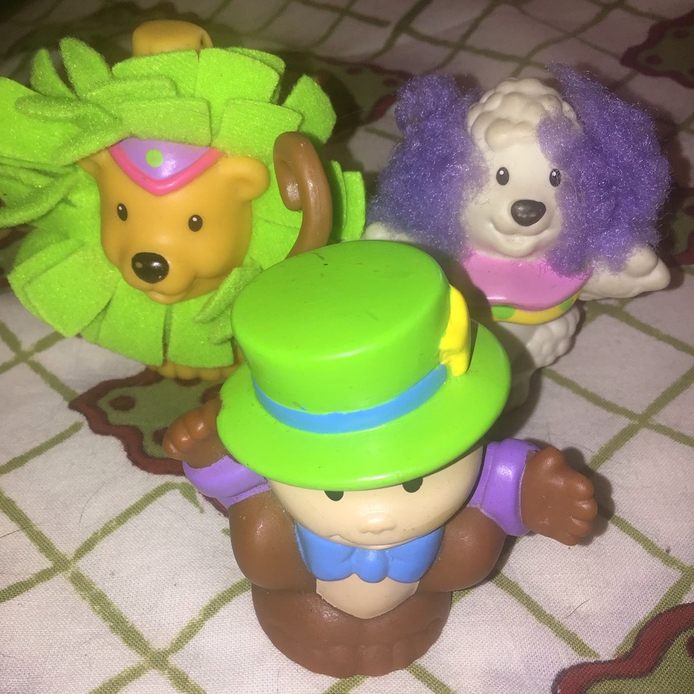 Vintage Fisher Price Little People Circus Animals Set